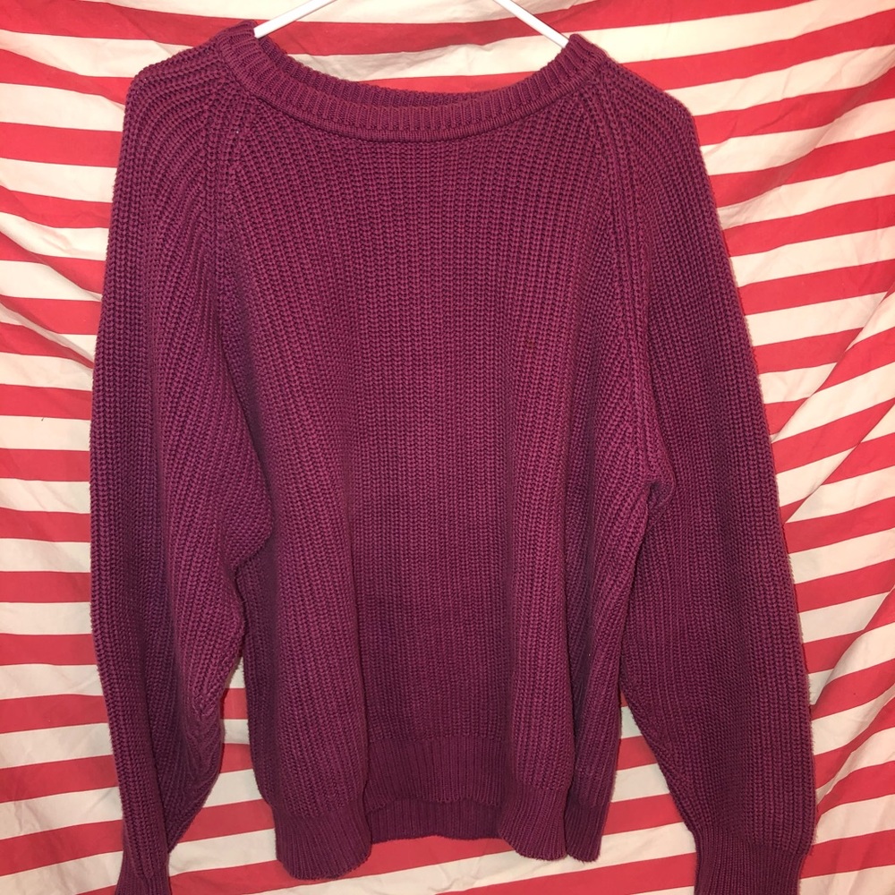 Vintage Eddie Bauer Mauve Knit Sweater